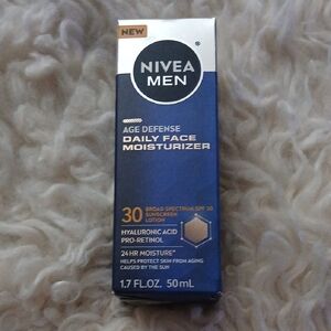 Nivea Men Age Defense Daily Face Moisturizer - Blue and Black